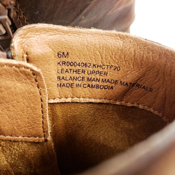 Sam Edelman Women Size 6 Brown Leather Ankle Boots With Buckle Detail Block Heel - Picture 9 of 9